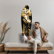 Blonde Silver-Screen Icon Glass Wall Art