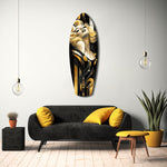 Blonde Silver-Screen Icon Glass Wall Art