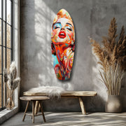 Blonde Silver-Screen Icon Glass Wall Art