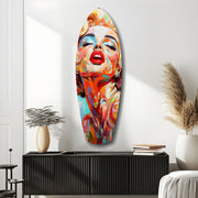 Blonde Silver-Screen Icon Glass Wall Art