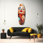Blonde Silver-Screen Icon Glass Wall Art