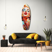 Blonde Silver-Screen Icon Glass Wall Art