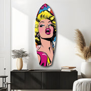 Blonde Silver-Screen Icon Glass Wall Art