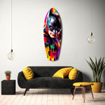 Shadowed Vigilante Glass Wall Art