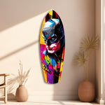 Shadowed Vigilante Glass Wall Art