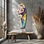 Blonde Silver-Screen Icon Glass Wall Art