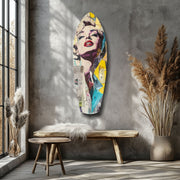 Blonde Silver-Screen Icon Glass Wall Art