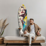 Blonde Silver-Screen Icon Glass Wall Art