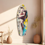Blonde Silver-Screen Icon Glass Wall Art