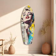 Blonde Silver-Screen Icon Glass Wall Art