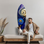 Kinetic Cosmos Glass Wall Art
