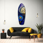 Kinetic Cosmos Glass Wall Art