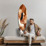 Listening the Waves Glass Wall Art