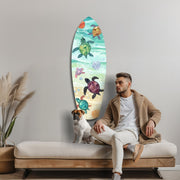 Caretta Caretta Glass Wall Art