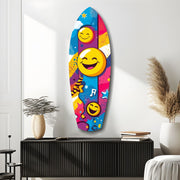 Smiley Glass Wall Art