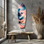 Wavy Ocean Glass Wall Art