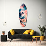 Wavy Ocean Glass Wall Art