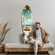 Timeless by the Sea V4 Glass Wall Art