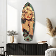 Blonde Silver-Screen Icon Glass Wall Art