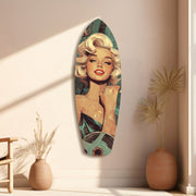 Blonde Silver-Screen Icon Glass Wall Art