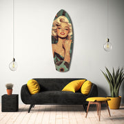 Blonde Silver-Screen Icon Glass Wall Art