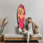 Blonde Silver-Screen Icon Glass Wall Art