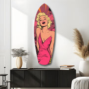 Blonde Silver-Screen Icon Glass Wall Art