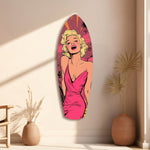 Blonde Silver-Screen Icon Glass Wall Art