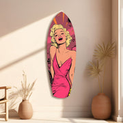 Blonde Silver-Screen Icon Glass Wall Art