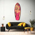 Blonde Silver-Screen Icon Glass Wall Art