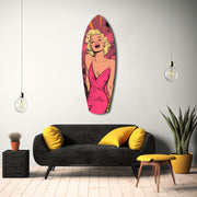 Blonde Silver-Screen Icon Glass Wall Art
