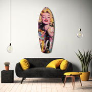 Blonde Silver-Screen Icon Glass Wall Art
