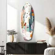 Utopic Seashore Glass Wall Art