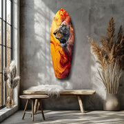 Lion Pride V7 Glass Wall Art