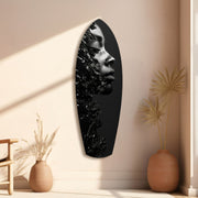 Graphite Glass Wall Art