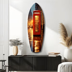 London Phone Booth Glass Wall Art