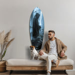 Light Saber Glass Wall Art