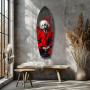 Wild-Haired Genius Mood V2 Glass Wall Art