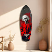 Wild-Haired Genius Mood V2 Glass Wall Art