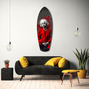 Wild-Haired Genius Mood V2 Glass Wall Art