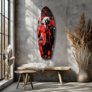 Wild-Haired Genius Mood V2 Glass Wall Art