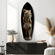 Lioness Glass Wall Art
