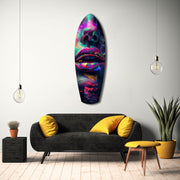 Colorful Lips V1 Glass Wall Art