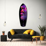 Colorful Lips V9 Glass Wall Art