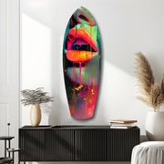 Colorful Lips V13 Glass Wall Art