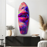 Colorful Lips V17 Glass Wall Art